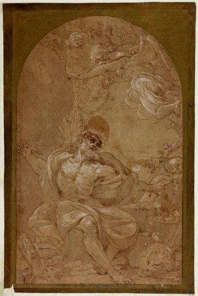 Estudio para San Jerónimo de Lodovico Carracci
