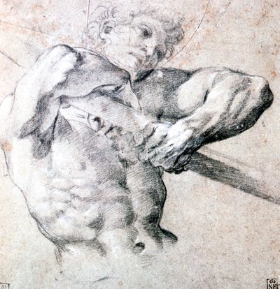 Estudio de una figura, c1575-1619 de Lodovico Carracci