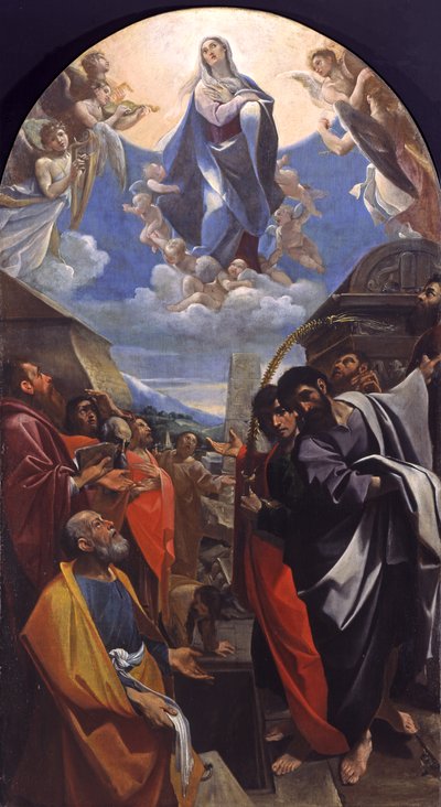 La Asunción de la Virgen, c.1586-1587 de Lodovico Carracci