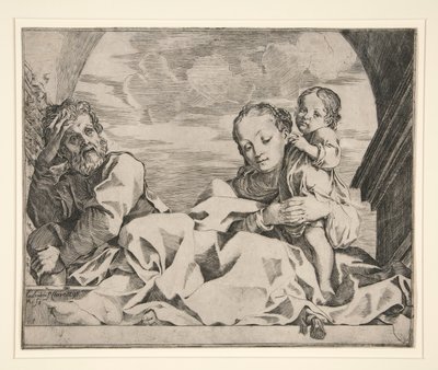la sagrada familia de Lodovico Carracci