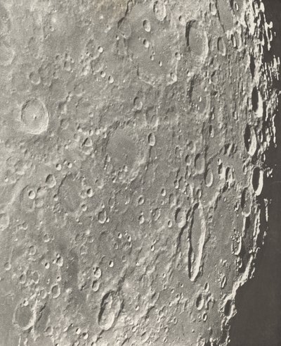 Fotografía lunar Blancanus - Tycho - Schiller de Loewy et Puiseux