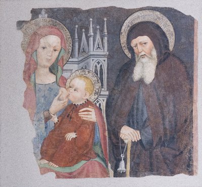 Virgen con el Niño y San Antonio abate de Lombard School