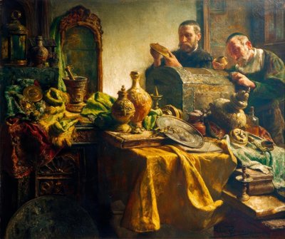 Visita al comerciante de arte de Léon Brunin de Meutter