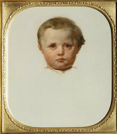 Retrato de Philipp la Renotiere von Ferrary (o Filippo o Philippe Ferrari) (1850-1917), hijo de Raffaele de Ferrari y Maria de Brignole-Sale (Brignole Sale), Duque y Duquesa de Galliera. Pintura de Leon Cogniet (1794-1880) alrededor de 1853 Galleria Palazz de Léon Cogniet