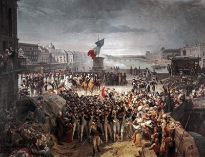 La Guardia Nacional de París se une al Ejército. Septiembre de 1792 de Léon Cogniet