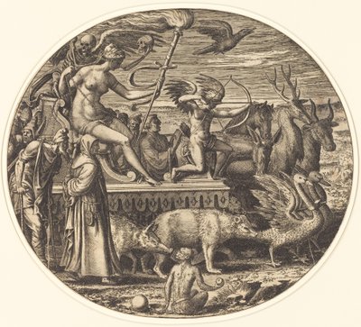 Lujuria de Léon Davent after Luca Penni