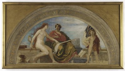 Boceto para el Salón de las Letras, Hôtel de Ville, París: L