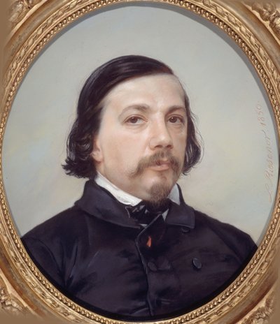 Retrato del poeta Théophile Gautier 1811-1872, 1850 de Léon Riesener