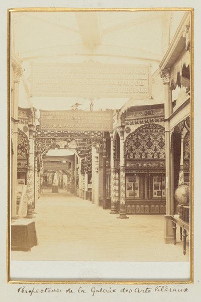 Perspectiva de la Galerie des Arts Libéraux de Léon and Lévy