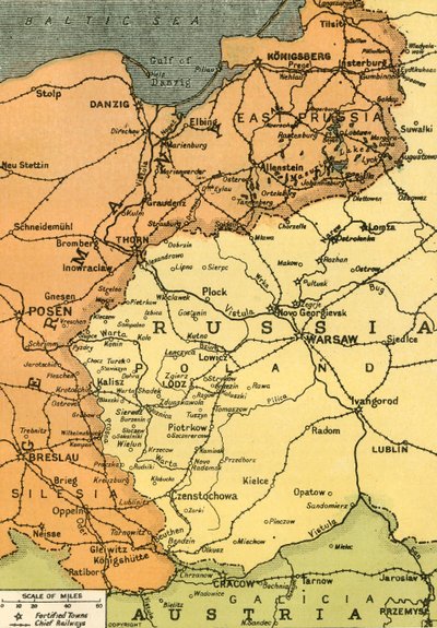 La frontera oriental, 1919 de London Geographical Institute