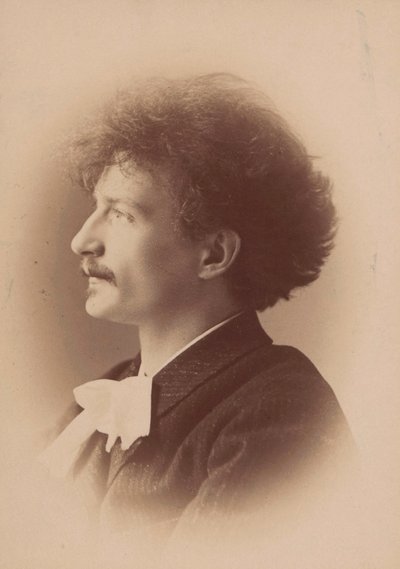 Retrato del compositor Ignacy Jan Paderewski 1860-1941, 1890 de London . Photo studio Elliott and