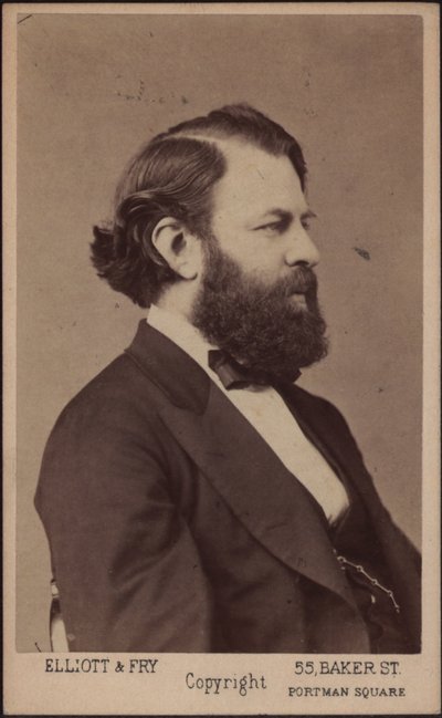 Retrato del violinista y compositor Joseph Joachim 1831-1907, c. 1875 de London . Photo studio Elliott and