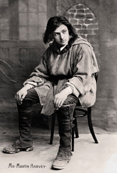 John Martin-Harvey, actor inglés de London Stereoscopic and Photographic Co
