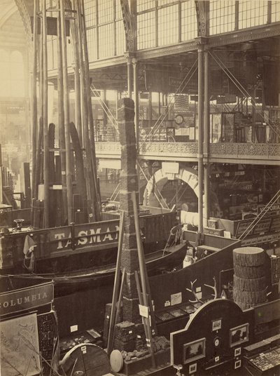 Vista del arte en la Exposición de 1862 de London Stereoscopic and Photographic Company