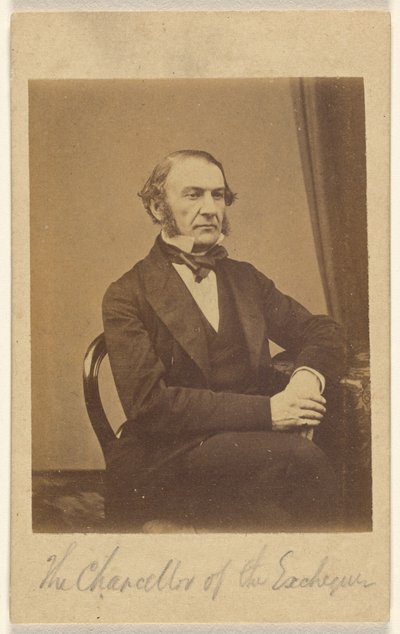 [William Ewart Gladstone, El Ministro de Hacienda] de London Stereoscopic and Photographic Company
