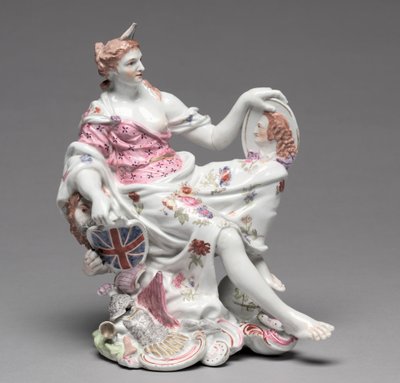 Figura de Britannia, c. 1750-60 de Longton Hall Porcelain Factory
