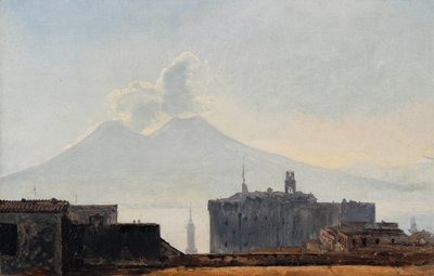Vista de Nápoles con el Vesubio de Léopold Robert