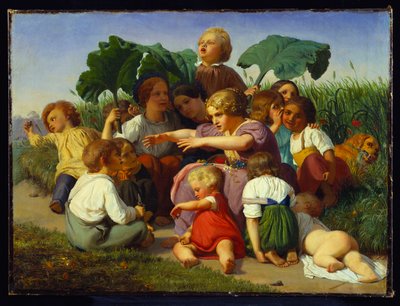 El narrador de historias, 1843 de Lorens Frolich