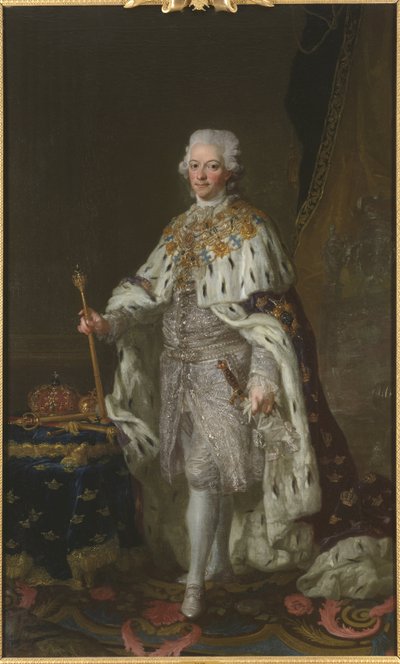 Retrato del Rey Gustavo III de Suecia de Lorens the Younger Pasch