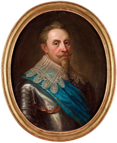Retrato de Gustave II Adolf de Suecia (conocido como el Grande o el león del Norte de Lorens the Younger Pasch