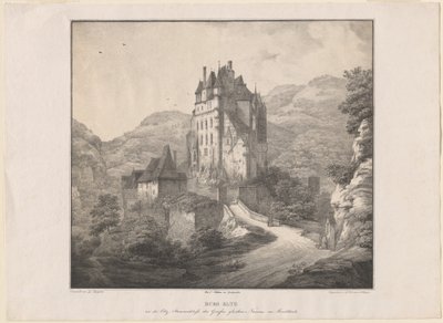 Castillo de Eltz de Lorenz Ekemann Allesson, after Domenico Quaglio