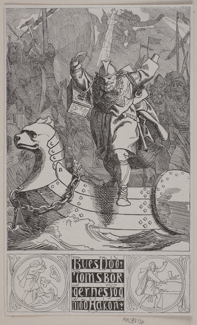 La muerte de Bue. La expedición de los Jomsborg contra Hakon de Lorenz Frølich