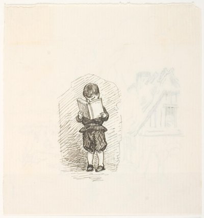 Niño leyendo un libro de Lorenz Frølich