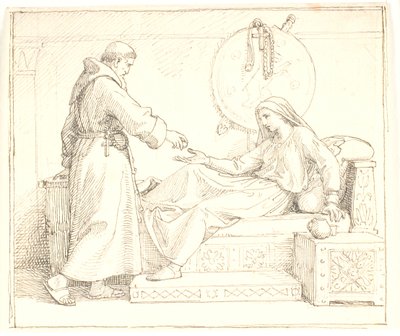 La muerte por hambre de la reina Thyre después de la caída de Olav en Svolder de Lorenz Frølich