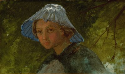 Fru Lina Frølich con sombrero de sol de Lorenz Frølich
