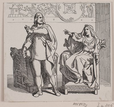 Ilustración para "La expedición de Svend Tveskæg a Inglaterra y la batalla de Svold" de Lorenz Frølich