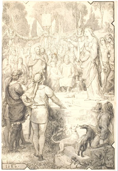 La Corte del Amor en Narbona de Lorenz Frølich