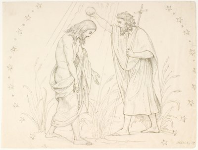 El bautismo de Cristo de Lorenz Frølich