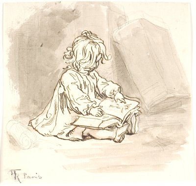 Lili leyendo de Lorenz Frølich