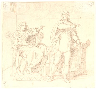 Olaf Tryggvesen y Sigrid Storraade de Lorenz Frølich