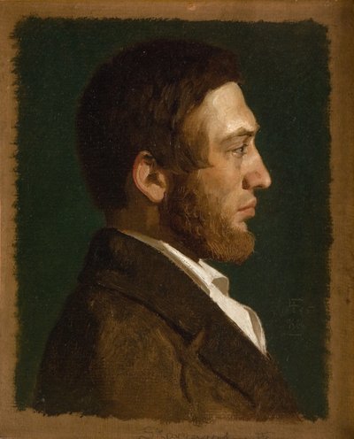 Retrato del pintor P.C. Skovgaard de Lorenz Frølich
