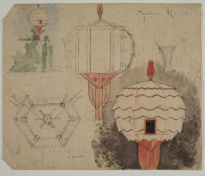 Boceto para palomar de Lorenz Frølich