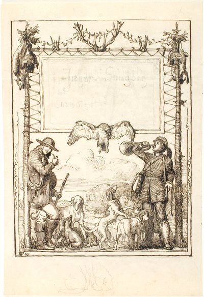 Portada del Cancionero del Cazador de Lorenz Frølich