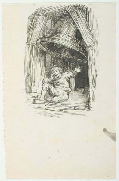 Boceto para Klokkedybet de Lorenz Frølich