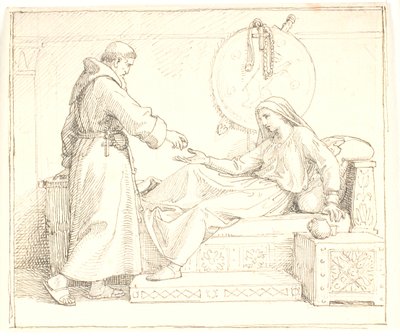 La muerte por hambre de la reina Thyre después de la caída de Olav en Svolder de Lorenz Frølich