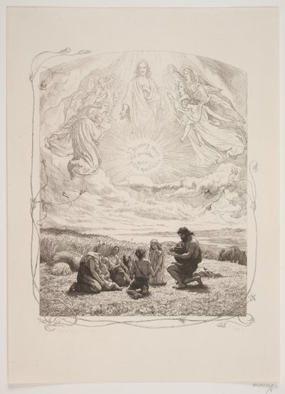 Ilustración para «La oración dominical» de Lorenz Frølich