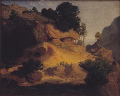 Paisaje cerca de Subiaco, Italia de Lorenz Frølich