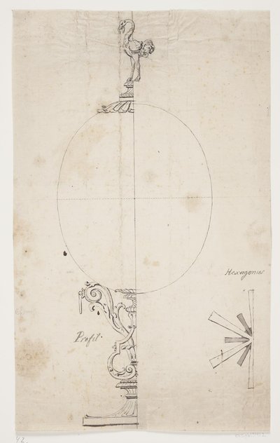 Opsats en forma de huevo de avestruz montado de Lorenz Spengler