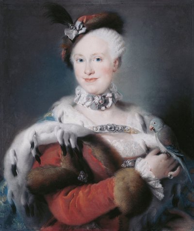 Retrato de la infanta María Luisa de España (1745-1792), emperatriz del Sacro Imperio Romano de Lorenzo Baldissera Tiepolo
