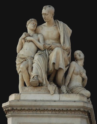 Monumento al Conde Nikolai Nikitich Demidov en la Piazza Demidoff en Florencia, 1830-1850 de Lorenzo Bartolini