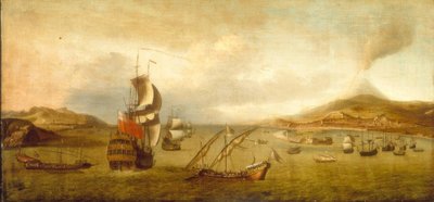 Escuadra británica y galeras levantinas en el mar de Lorenzo Castro