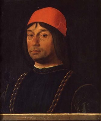 Retrato de Giovanni Bentivoglio, c.1492 de Lorenzo Costa