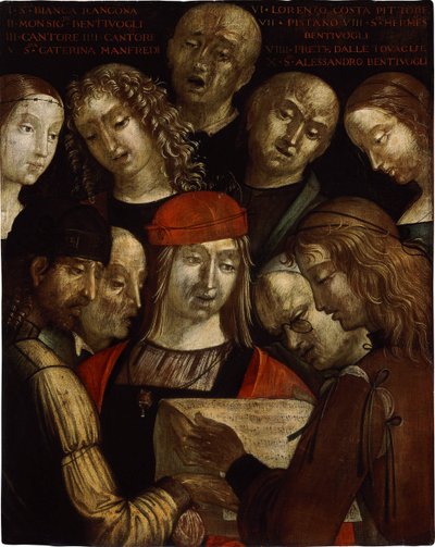 La familia Bentivoglio de Lorenzo Costa