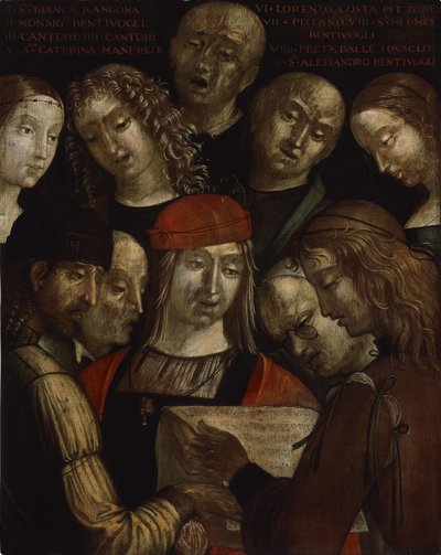 La familia Bentivoglio de Lorenzo Costa