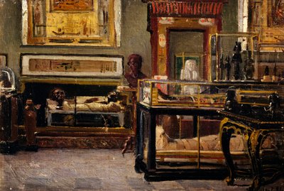 Sala del Museo Egipcio en Turín de Lorenzo Delleani