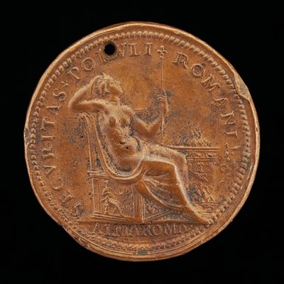 Securitas cerca de un altar [reverso], finales del siglo XVI-principios del siglo XVII de Lorenzo Fragni